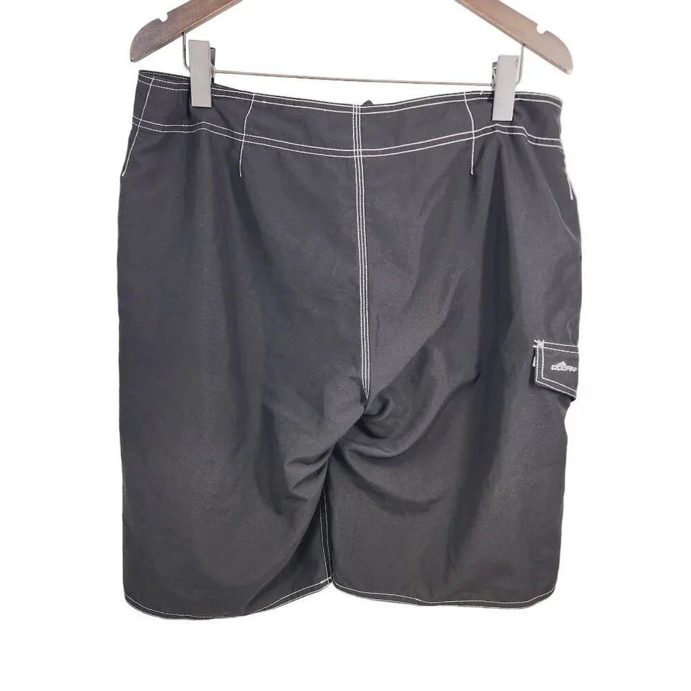 Dolfin Black Swim Board Shorts Men's Size 36 Black